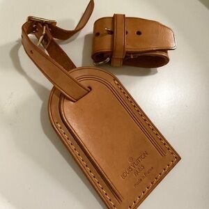 LV luggage tag name tag two pieces